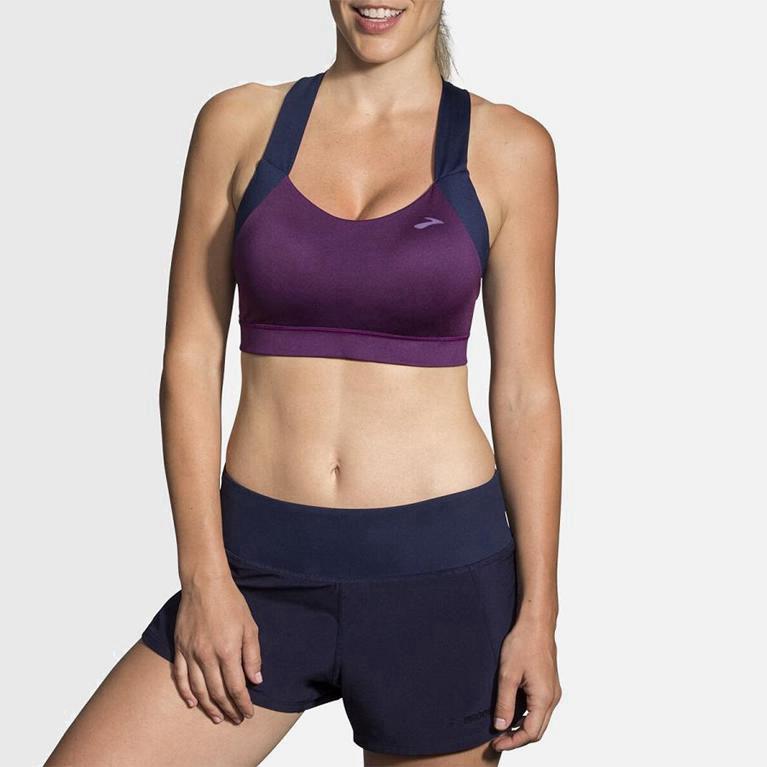 Brooks Uplift Crossback - Run Bra Mujer - Moradas (KT4018732)